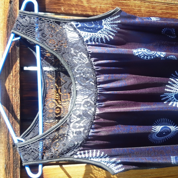 Navy Blue Goe. Lace beach cover up - Picture 7 of 7